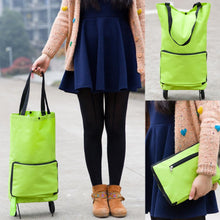 Load image into Gallery viewer, Foldable Eco Friendly Shopping Bag With Wheels