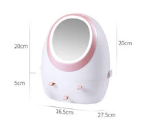 Load image into Gallery viewer, LED Mirror Cosmetic Storage Box