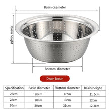 Load image into Gallery viewer, Multifunctional Stainless Steel Basin