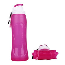 Load image into Gallery viewer, Collapsible Silicone Sports Water Bottle
