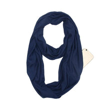Load image into Gallery viewer, Infinity Scarf with Hidden Pocket