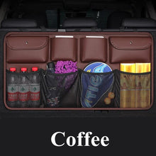 Load image into Gallery viewer, PU Leather Car Trunk Organizer
